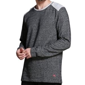 Tommy Bahama Mens Lounge Crewneck Sweatshirt Heather Black
